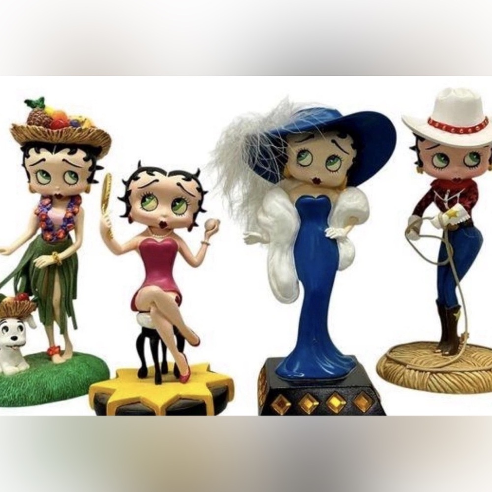 Danbury Mint Betty Boop Cowgirl, All dolled up, glamour girl & holiday Figurines